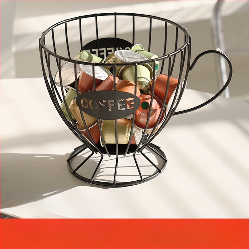 Lengvas prabangus namų užkandžių saldainių laikymo stovas kavos parduotuvės demonstracinis stovas amatų papuošalai geležinės kavos kapsulių laikymo stovas