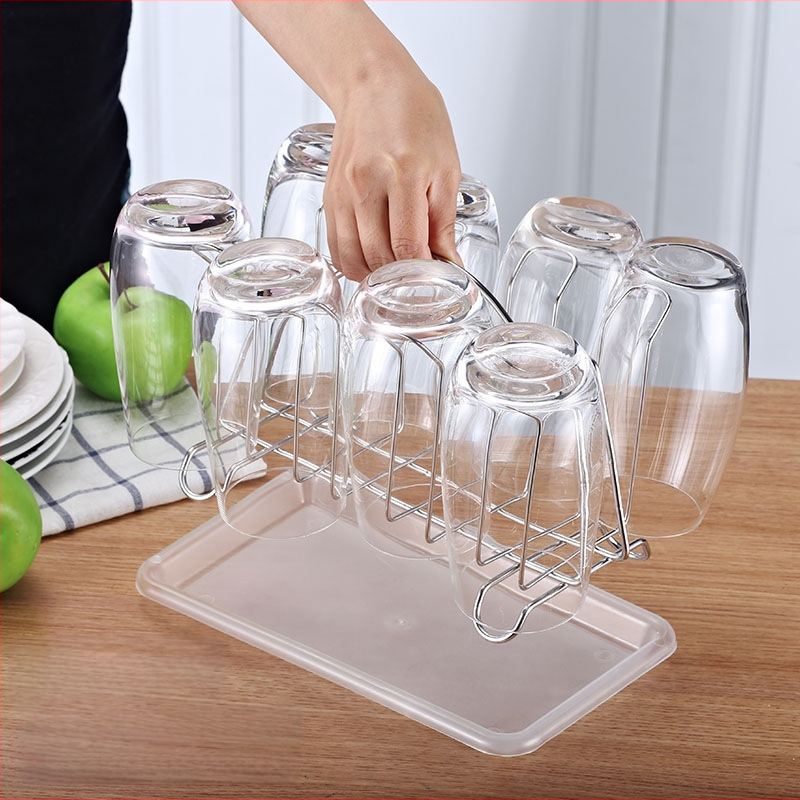 304 rozsdamentes acél víztartó, háztartási pohártartó, kreatív üvegakasztó, víztartó tartó tároló, kiárusítás