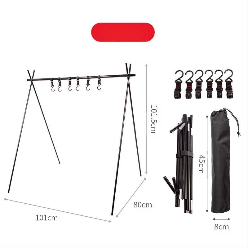 Välitelgi telkimine alumiiniumisulamist kaasaskantav statiivi kokkupandav hoiuruum reisikuivatusresti riputusrest