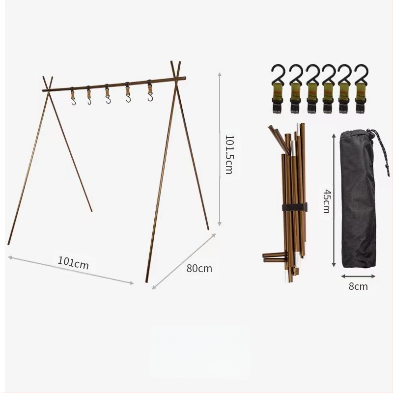 Välitelgi telkimine alumiiniumisulamist kaasaskantav statiivi kokkupandav hoiuruum reisikuivatusresti riputusrest