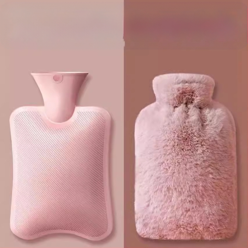 Pliušinis karšto vandens maišelis, vandens pripildymas, šiltas pilvas, šiltas vandens maišelis, vandens pripildymas, mielas animacinis filmas, šilta lova, šiltas juosmuo, sprogimui atsparus PVC, šiltos rankos.