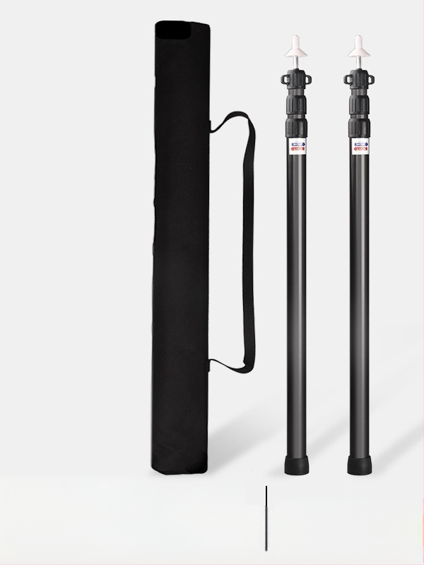 Välisse kasutatav teleskoop-alumiiniumisulamist varikatusepost, 2,3–3 m, reguleeritav 3-osaline telgi ukse pikendusklamber, kaasaskantav tugivarras