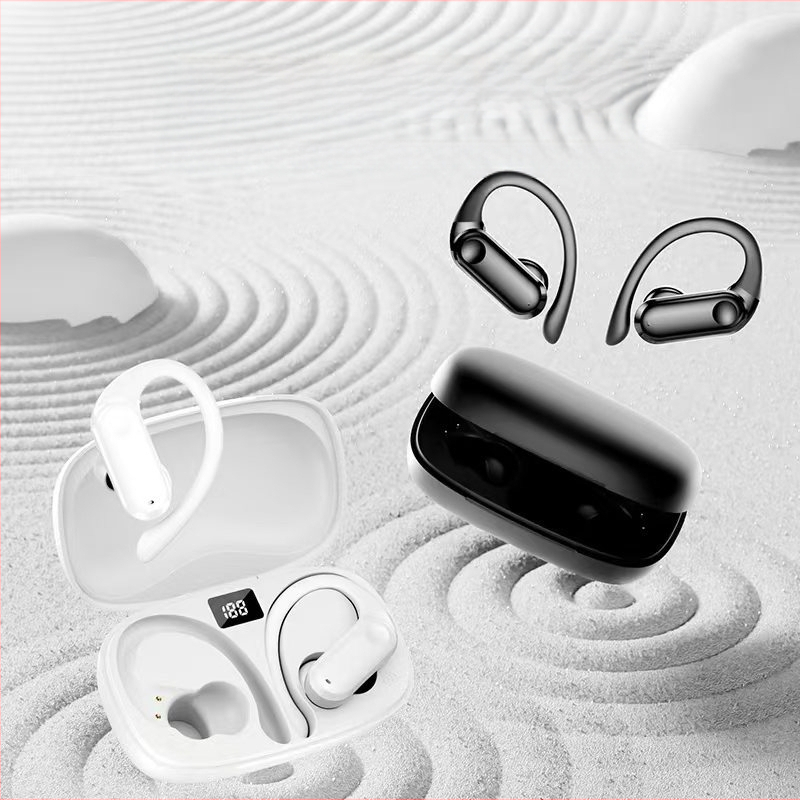 „Yf-8“ užsienio prekybos tarpvalstybinės „Tws“ „Bluetooth“ ausinės su ausų kabliuku, belaidės ne ausyse esančios dviejų ausų sportinės ausinės, ilgai veikianti baterija