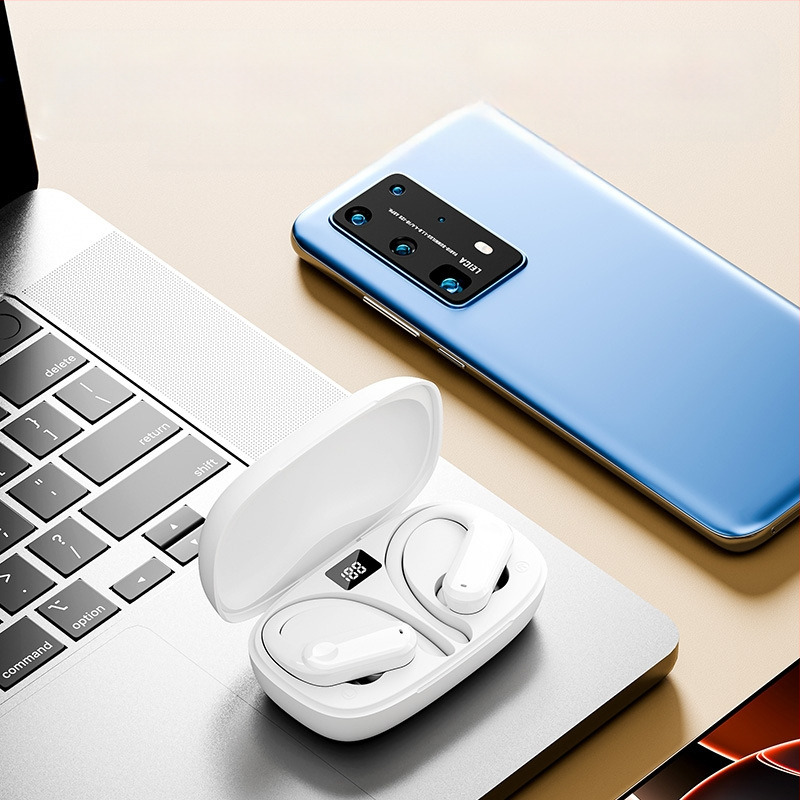 „Yf-8“ užsienio prekybos tarpvalstybinės „Tws“ „Bluetooth“ ausinės su ausų kabliuku, belaidės ne ausyse esančios dviejų ausų sportinės ausinės, ilgai veikianti baterija