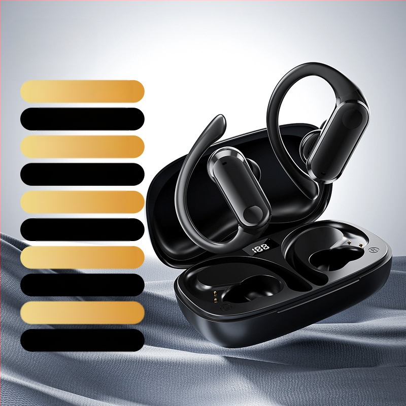 „Yf-8“ užsienio prekybos tarpvalstybinės „Tws“ „Bluetooth“ ausinės su ausų kabliuku, belaidės ne ausyse esančios dviejų ausų sportinės ausinės, ilgai veikianti baterija