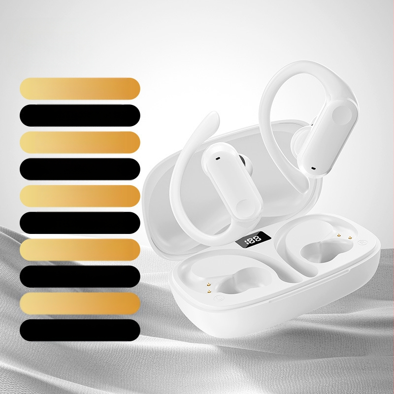 „Yf-8“ užsienio prekybos tarpvalstybinės „Tws“ „Bluetooth“ ausinės su ausų kabliuku, belaidės ne ausyse esančios dviejų ausų sportinės ausinės, ilgai veikianti baterija