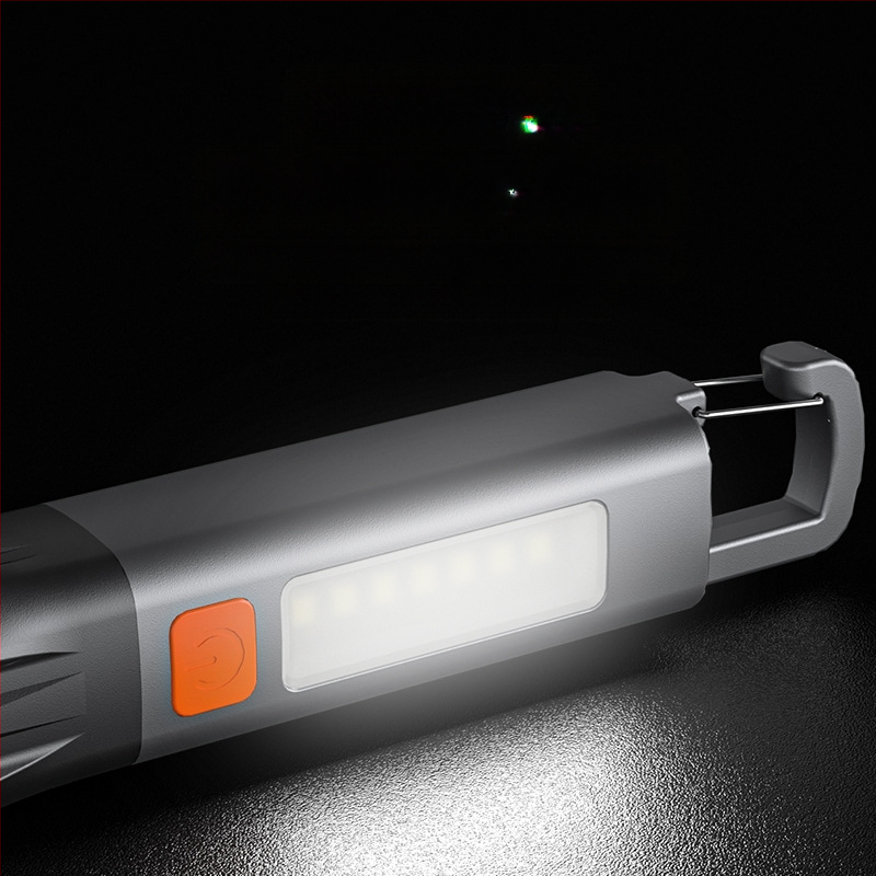 Stiprus žibintuvėlis, daugiafunkcis įkraunamas, namams, stovyklavimui, patvarus, lauko, itin ryškus, mini, didelio nuotolio nešiojamas žibintuvėlis