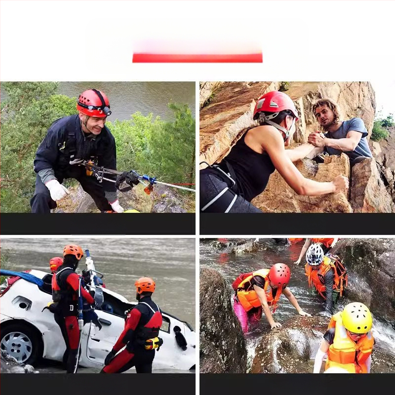 Triiviv tulepäästev veekiiver Vee hädaolukorras täielikult ümbritsetud kiiver Kokkupõrkevastane hingav reguleeritav kiiver