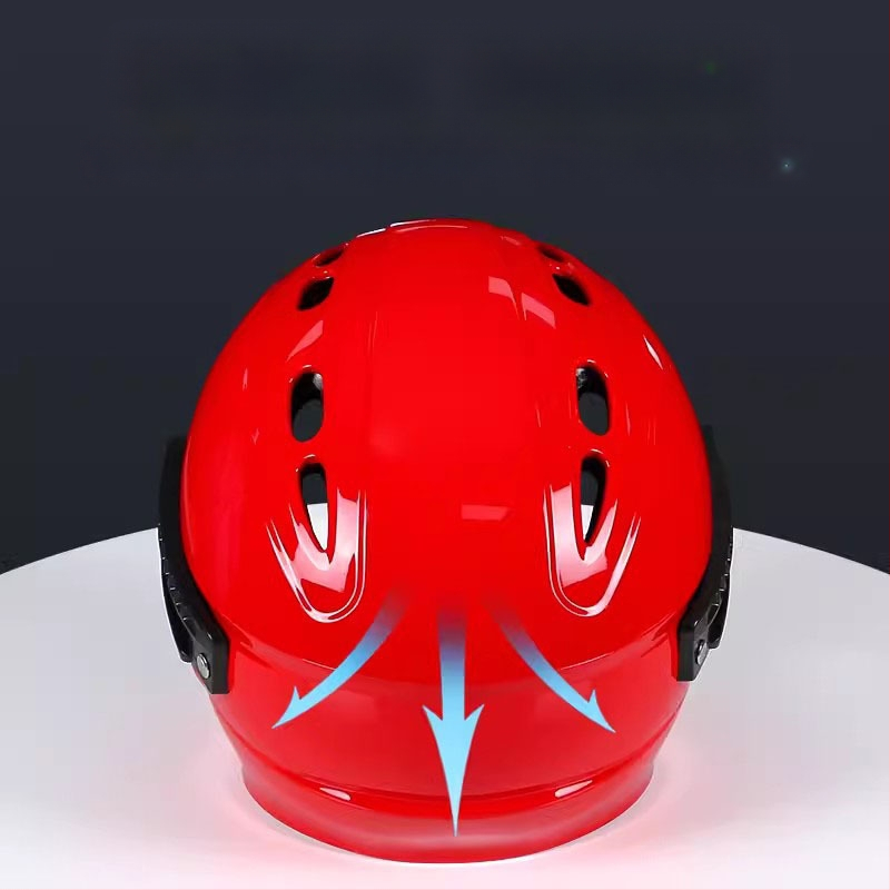 Triiviv tulepäästev veekiiver Vee hädaolukorras täielikult ümbritsetud kiiver Kokkupõrkevastane hingav reguleeritav kiiver