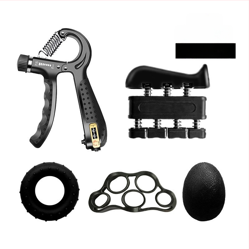 Grip viieosaline ülikond sõrmetreener uus viie sõrme komplekt silikoonist haarderõngaga taastusravi treeningkombinatsioon