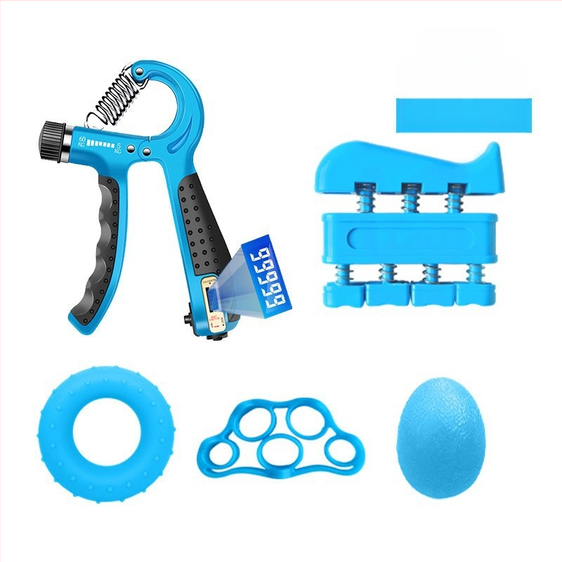 Grip viieosaline ülikond sõrmetreener uus viie sõrme komplekt silikoonist haarderõngaga taastusravi treeningkombinatsioon