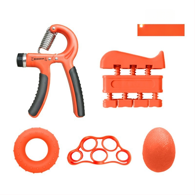 Grip viieosaline ülikond sõrmetreener uus viie sõrme komplekt silikoonist haarderõngaga taastusravi treeningkombinatsioon