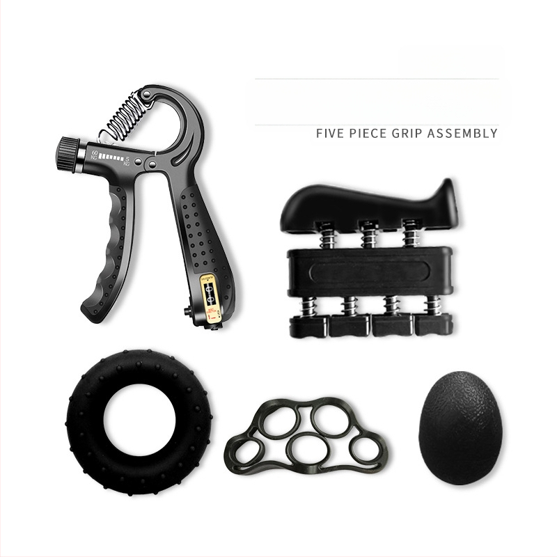 Grip viieosaline ülikond sõrmetreener uus viie sõrme komplekt silikoonist haarderõngaga taastusravi treeningkombinatsioon