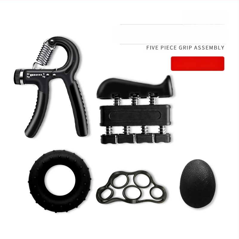 Grip viieosaline ülikond sõrmetreener uus viie sõrme komplekt silikoonist haarderõngaga taastusravi treeningkombinatsioon