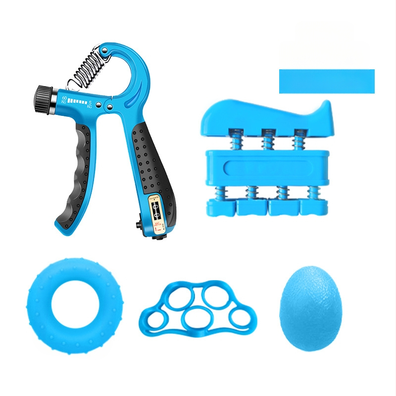 Grip viieosaline ülikond sõrmetreener uus viie sõrme komplekt silikoonist haarderõngaga taastusravi treeningkombinatsioon