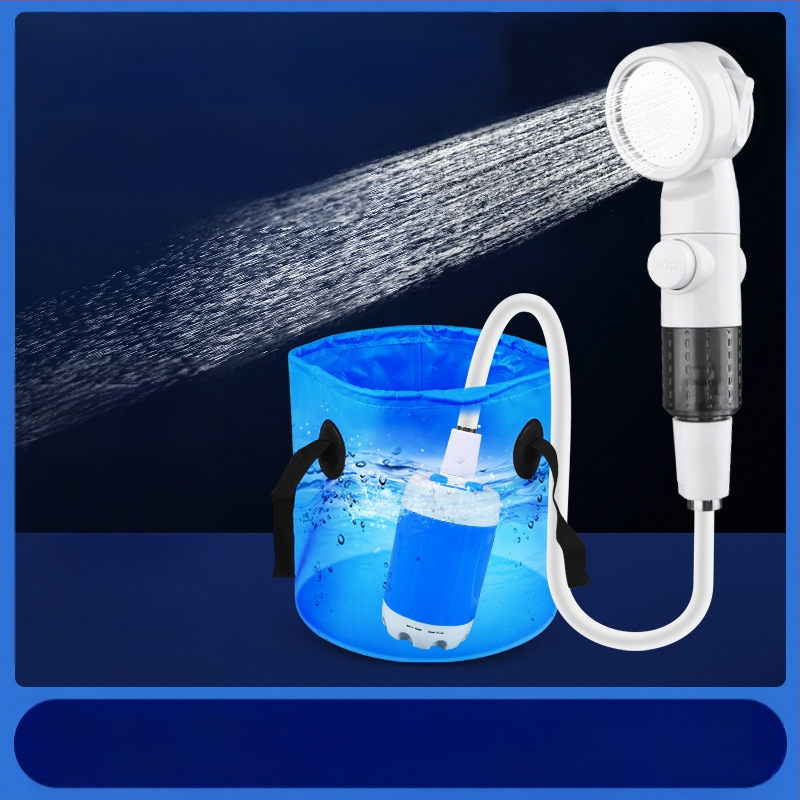 Ruikang lauko vonios artefaktas patogus statybvietės bendrabučio kempingas paprastas dušas belaidis vonios įrenginys įkraunamas vandens siurblys