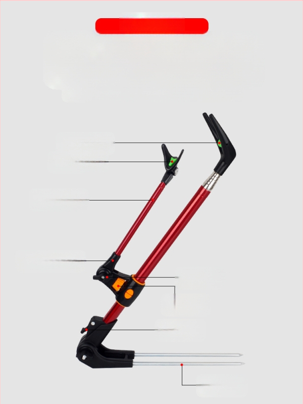 Maanduspistik roostevabast terasest õngeklamber kaheotstarbeline akuklamber kalastuskast kalastustooli ridvahoidik ridva käsivars ridva tugiraam hulgimüük