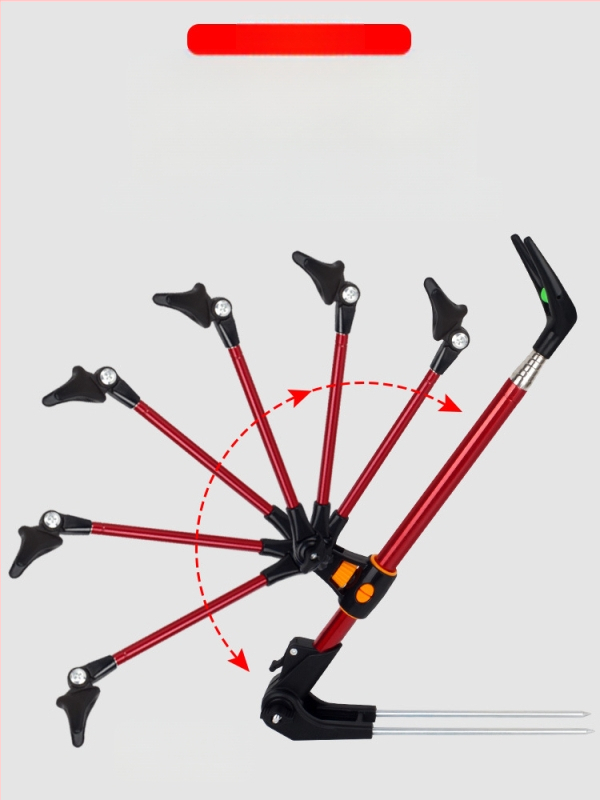 Maanduspistik roostevabast terasest õngeklamber kaheotstarbeline akuklamber kalastuskast kalastustooli ridvahoidik ridva käsivars ridva tugiraam hulgimüük