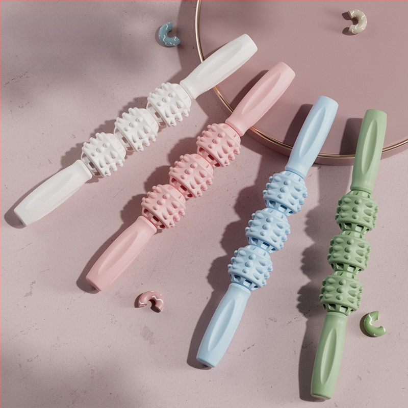 Băț de masaj pentru copii, coloană de yoga, ax din spumă, yoga pentru părinți și copii, relaxare pentru picioare, masaj cu role cu dinți de lup, non-lungi