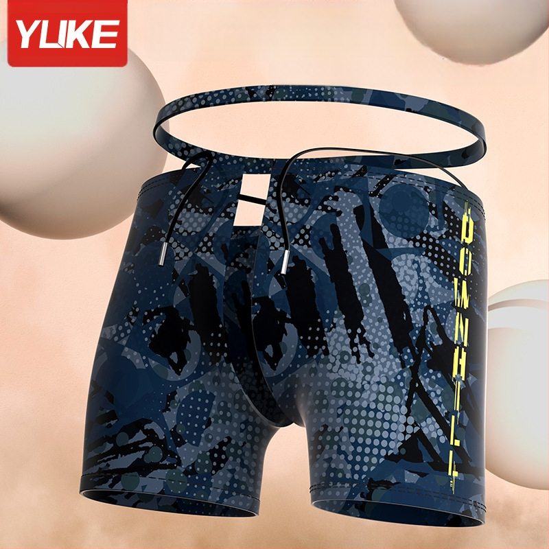 Ujumispüksid meeste professionaalsed poksijad viiepunktilised meeste ujumispüksid ujumismüts ujumisprillid kolmeosaline piinlikkustvastane kuumaveeallikavarustus