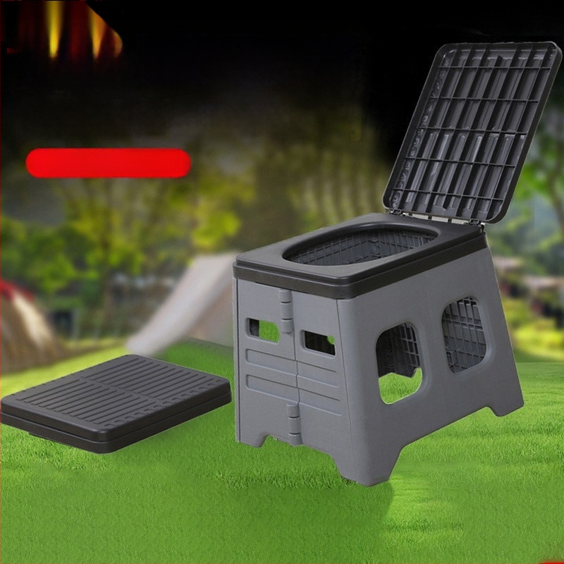 Autosse kokkupandav tualett Ajutine hädaolukorra tualett Välistingimustes kasutatav telk Artefakt Kaasaskantav Lihtne mobiilne istumine