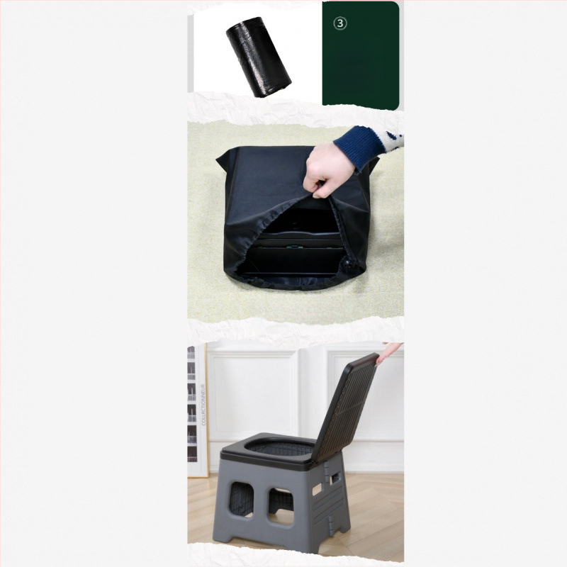 Autosse kokkupandav tualett Ajutine hädaolukorra tualett Välistingimustes kasutatav telk Artefakt Kaasaskantav Lihtne mobiilne istumine