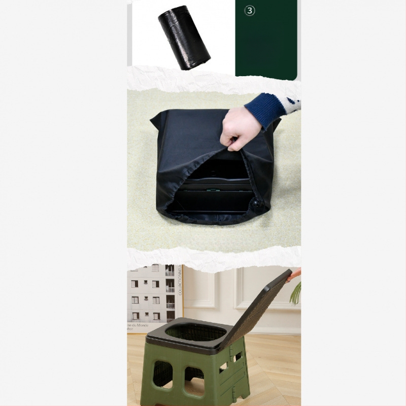 Autosse kokkupandav tualett Ajutine hädaolukorra tualett Välistingimustes kasutatav telk Artefakt Kaasaskantav Lihtne mobiilne istumine