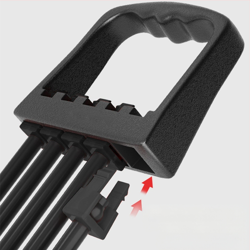 Viie toruga rindkere laienduspingutusseade, treeningvarustus selja treenimiseks, kodune lihaste elastne toru pingutusseade, eemaldatav tõmbenöör