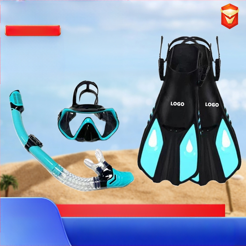 Pārrobežu snorkelēšanas sanbao niršanas maska HD liela rāmja niršanas brilles, elpošanas caurules pleznas, trīsdaļīgs komplekts, rūpnīcas vairumtirdzniecība