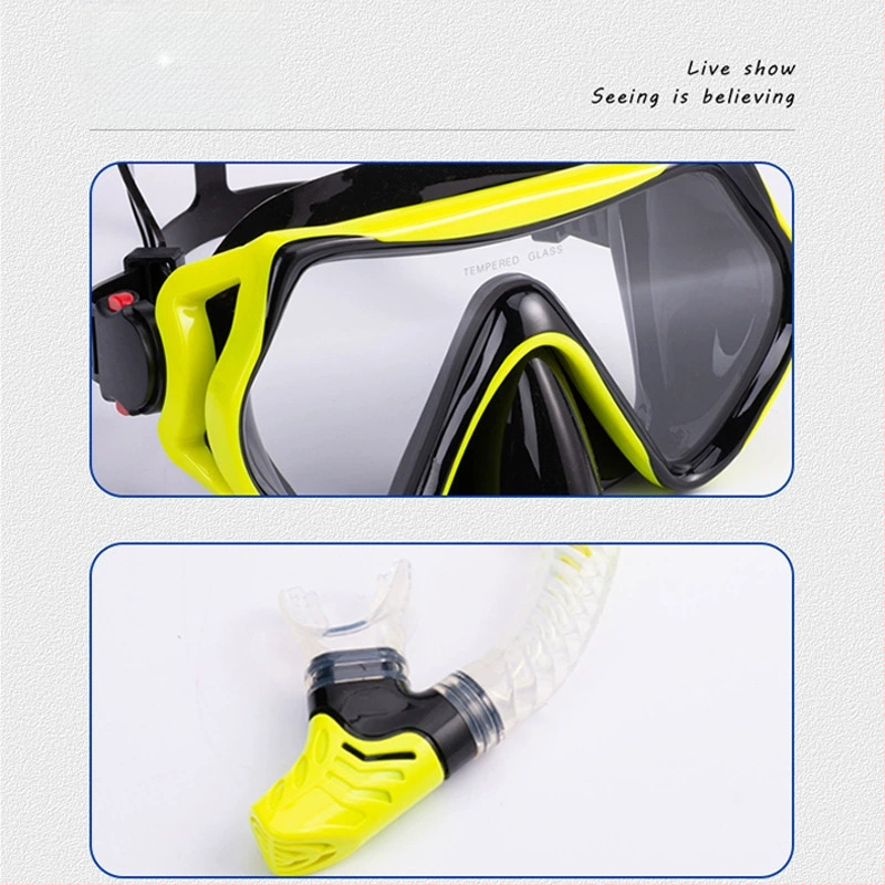 Piiriülene snorgeldamine sanbao sukeldumismask HD suure raamiga sukeldumisprillid hingamistoru lestad kolmeosaline komplekt tehase hulgimüük