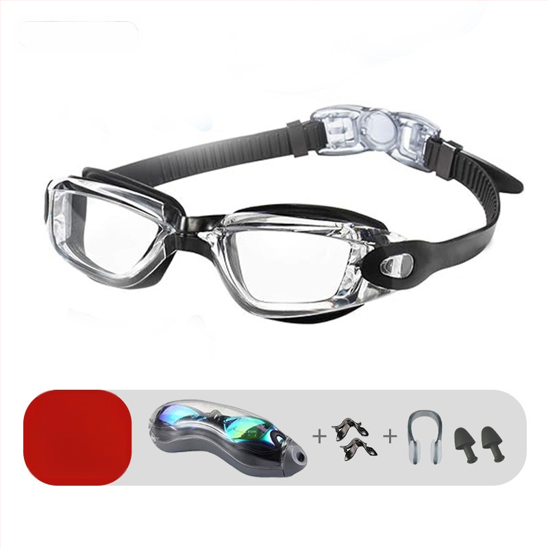 Dviejų dalių silikoniniai, vandeniui atsparūs, nerasojantys, HD plaukimo akiniai, skirti suaugusiems ir unisex plaukimo akiniams, skirti tarpvalstybiniams sprogimams.