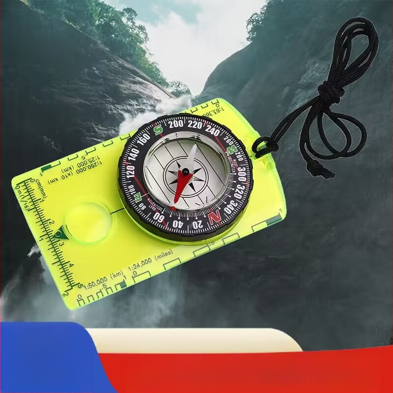 Tehase otsetarne DC361 välistingimustes kasutatava kompassi skaala põhjanõelaga kaardistuskompass välistingimustes kasutatava telkimiskaardi joonlaud