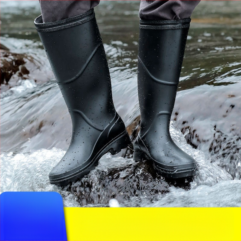 Új divatos vízálló cipők férfi építkezési gumicsizma felnőtt gumicsizma férfi magas és alacsony csővel ellátott munkavédelmi gumicsizma nagykereskedelemben férfi
