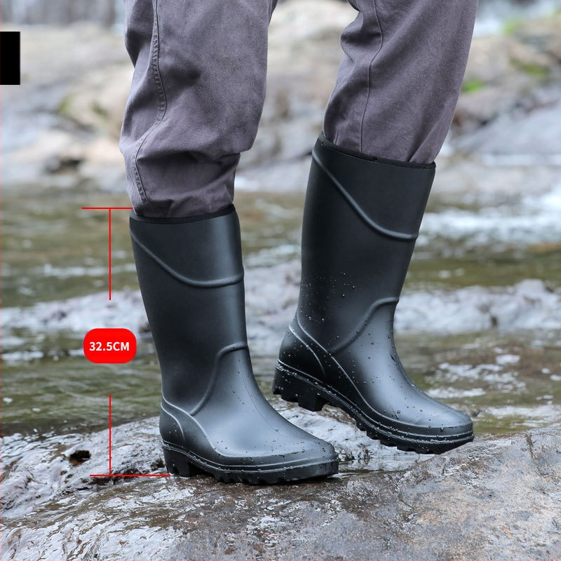 Új divatos vízálló cipők férfi építkezési gumicsizma felnőtt gumicsizma férfi magas és alacsony csővel ellátott munkavédelmi gumicsizma nagykereskedelemben férfi