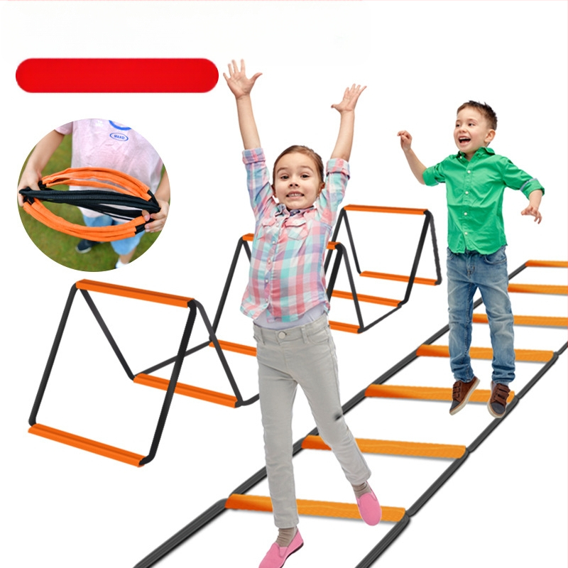 Multifunkcionális pillangó agility létra ugrórács létra ugrórács gyermek kosárlabda fizikai foci tempó edzés kötéllétra felszerelés