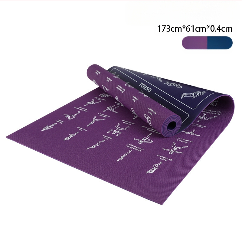 Pánska fitness podložka z PVC, protišmyková podložka na jogu, výrobcovia cezhraničných športov, domácich gumových podložiek na profesionálny tréning