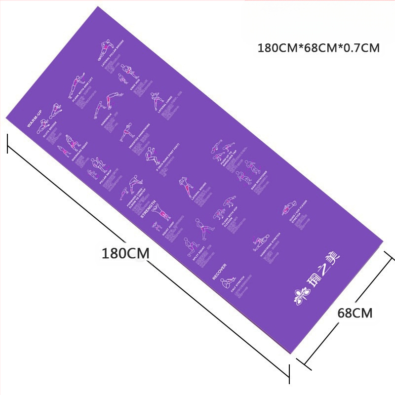 Pánska fitness podložka z PVC, protišmyková podložka na jogu, výrobcovia cezhraničných športov, domácich gumových podložiek na profesionálny tréning