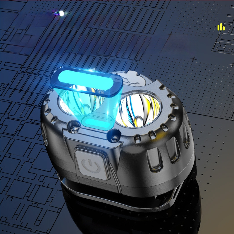 Piiriülene LED-multifunktsionaalne esitule välistingimustes kasutatav tugev valguskalastuskaevuri lamp pika akueaga USB-laadimisega kaasaskantav induktsioontulelatern