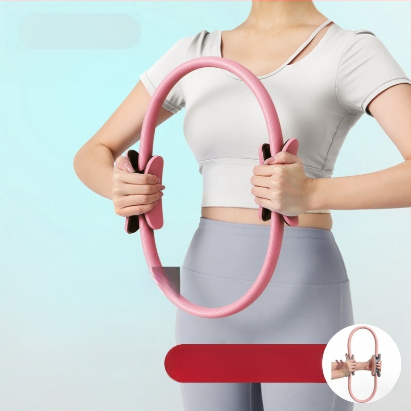 Jogos Pilateso pasipriešinimo žiedas, magiškas juosmens formavimas, grožio artefaktas, lieknos kojos, klubų kėlimo fitneso pilvo žiedas, šerdies treniruočių įranga