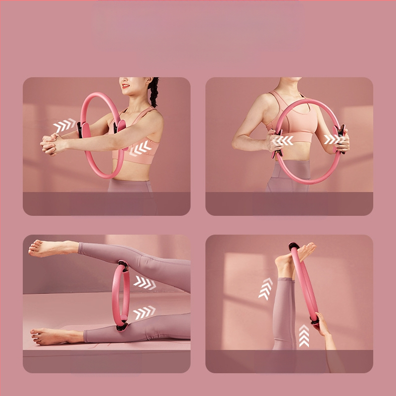 Jogos Pilateso pasipriešinimo žiedas, magiškas juosmens formavimas, grožio artefaktas, lieknos kojos, klubų kėlimo fitneso pilvo žiedas, šerdies treniruočių įranga