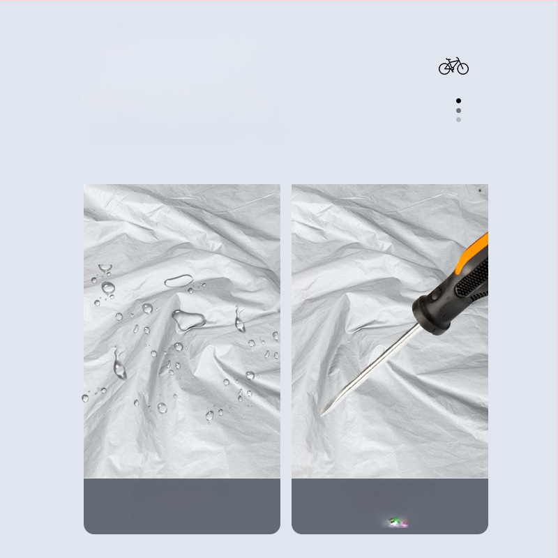 Jednovrstvový autoplášť PEVA pre elektrický bicykel Prachotesné, dažďuvzdorné a slnečnoodolné oblečenie pre elektrický bicykel