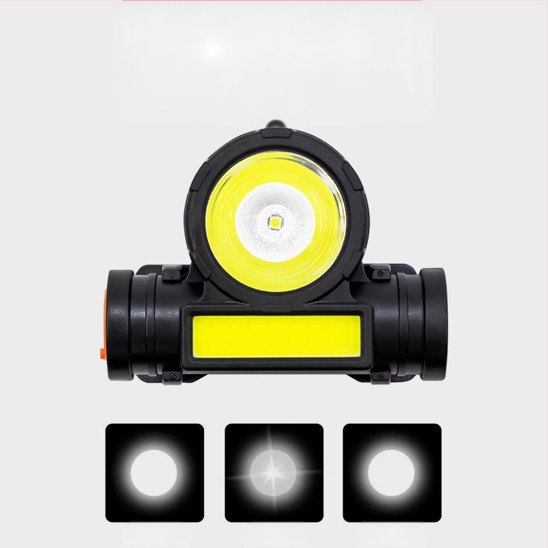 Piiriülene esitule välistingimustes kasutatav kobak-esitule tugev valgus laetav pea külge kinnitatav üliere pika ulatusega LED-ülipikk kaevurilamp taskulamp