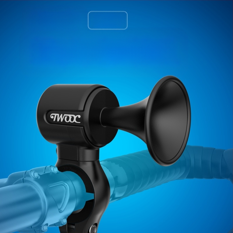 „Twooc“ naujas įkraunamas elektrinis dviračio ragas, itin didelis garso ragas, elektrinė transporto priemonė, motociklas, paslėptas elektrinis skambutis