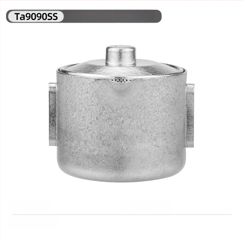 Lauko gryno titano arbatinukas Dvigubas titano greitojo puodelio kempingo kelioninis arbatos rinkinys Nešiojamas lengvas Kung Fu arbatos arbatinukas