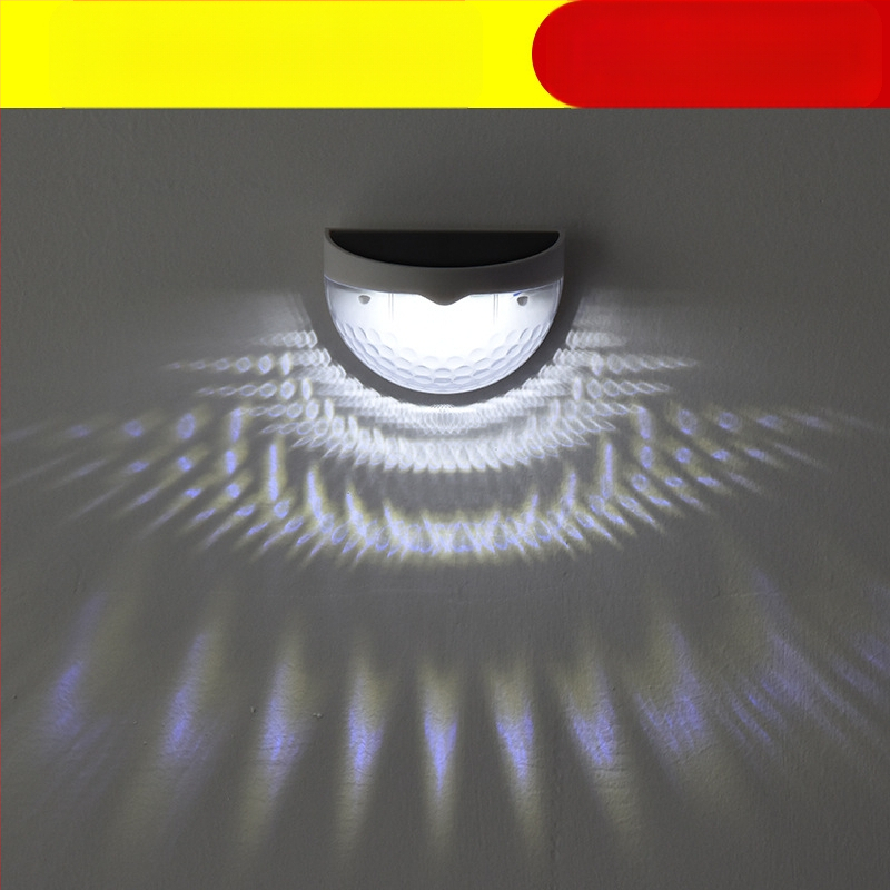 „Amazon“ saulės energija varomas LED sieninis šviestuvas, pusapvalis sodo atmosferos šviestuvas, baseino tvoros šviestuvas, saulės energija varomas sodo šviestuvas