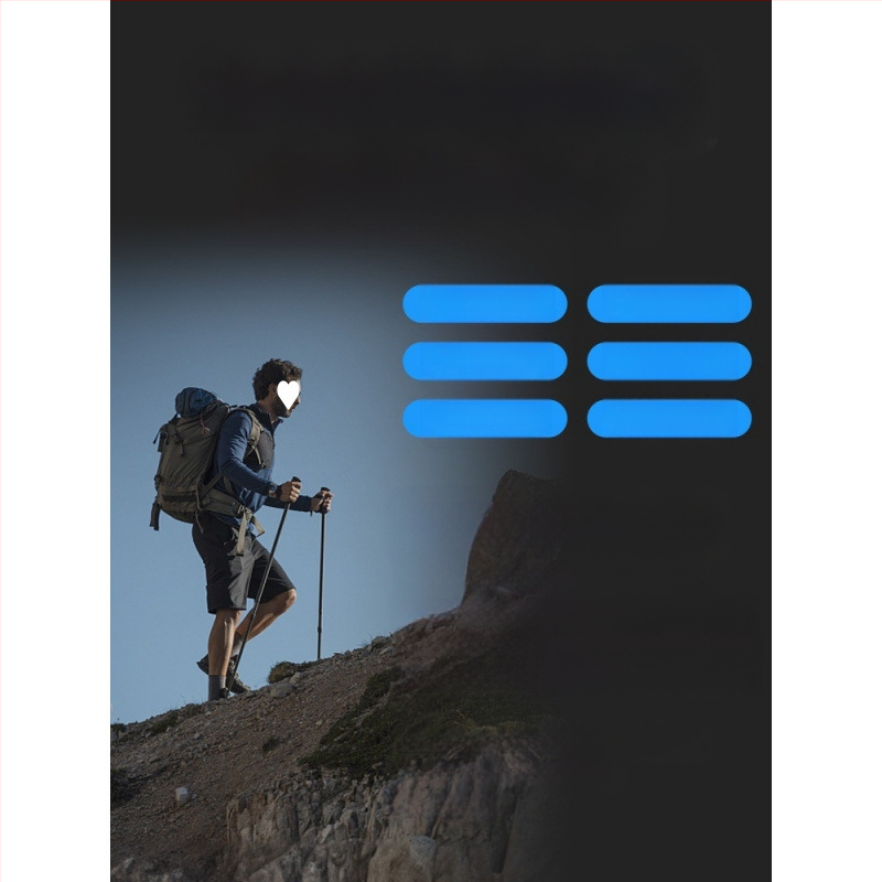 Alpinizmo personalo lazda iš anglies pluošto teleskopinės sulankstomos lazdos, profesionali lauko žygių kalnų laipiojimo įranga, neslystanti ramentė