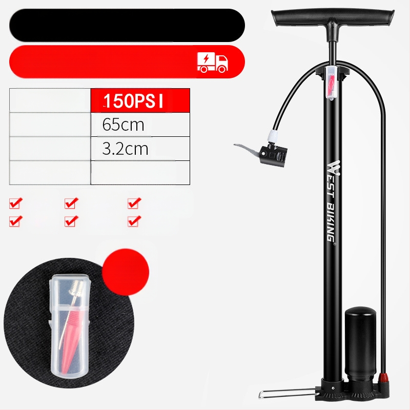 „West Rider“ aukšto slėgio siurblys kalnų dviračiui, nešiojamam automobiliui, krepšiniui, akumuliatoriui, automobiliui, motociklui, siurbliui