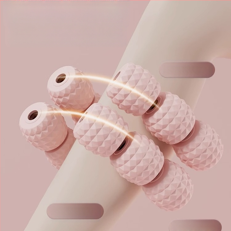 18-rattaline lahja jala artefaktirõnga klamber jalamassaaži rullrullik lihaste venitusmassaaž