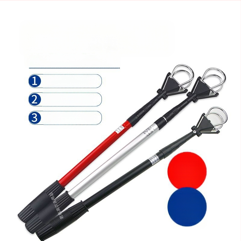 Golfipallide korjaja, viieosaline sissetõmmatav pallide korjaja, alumiiniumisulamist võlliga golfiväljaku tarvikud, 3 värvi