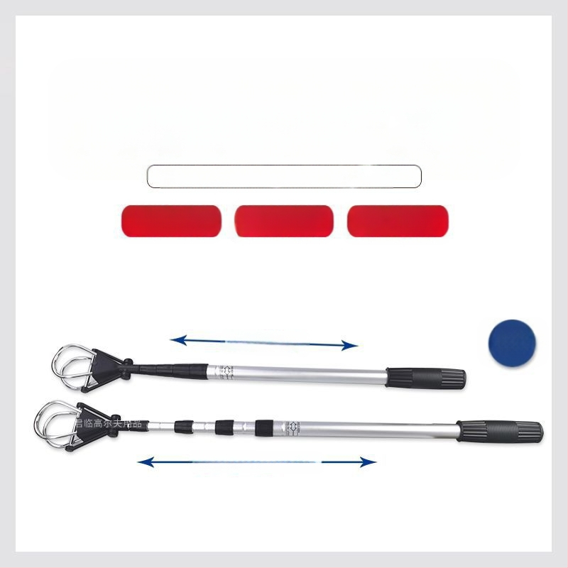 Golfipallide korjaja, viieosaline sissetõmmatav pallide korjaja, alumiiniumisulamist võlliga golfiväljaku tarvikud, 3 värvi